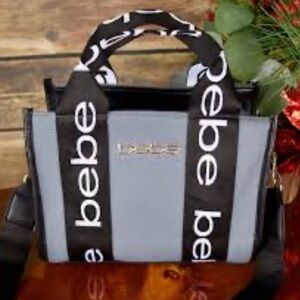 BEBE Hana Canavs SM Satchel DENIM